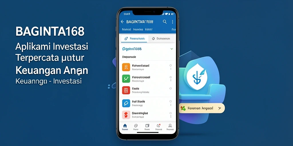 Tampilan antarmuka BAGINTA168 yang user-friendly dan informatif.
