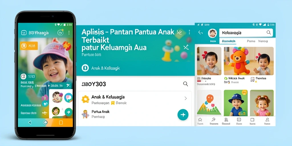 Antarmuka BOY303 yang sederhana dan informatif untuk Pantau Anak.