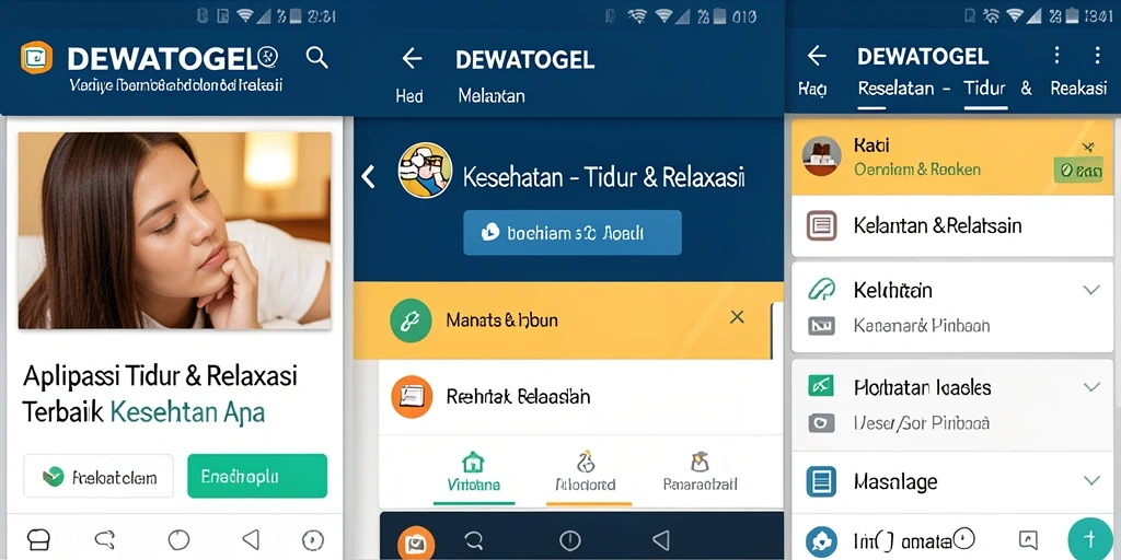 Tampilan antarmuka DEWATOGEL yang intuitif dan menenangkan.