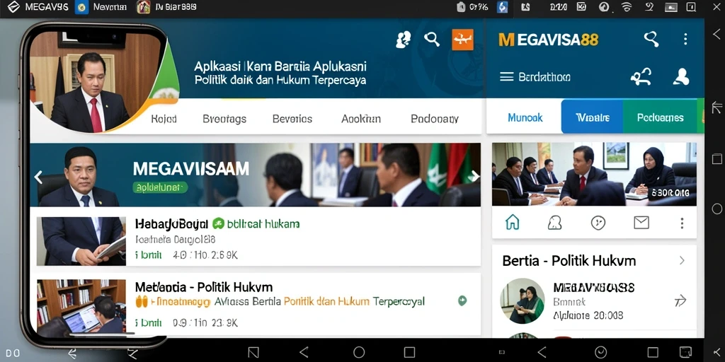 Antarmuka aplikasi MEGAVISA88 yang informatif dan mudah digunakan.