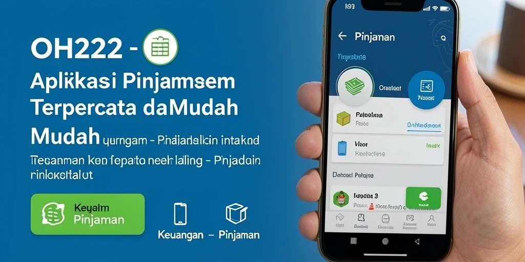 Tampilan antarmuka aplikasi Pinjaman OH222 yang sederhana dan intuitif.