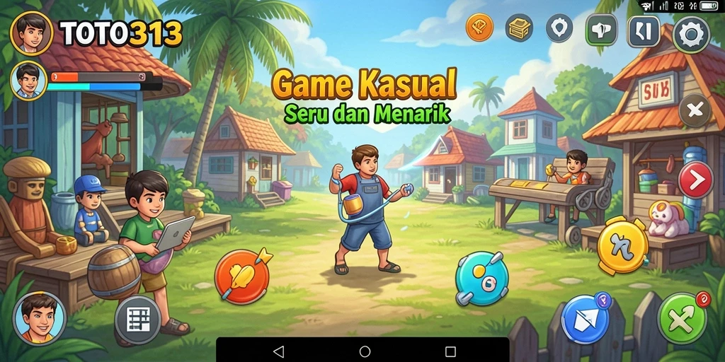 Screenshot TOTO313 menampilkan antarmuka permainan yang menarik dan penuh warna.